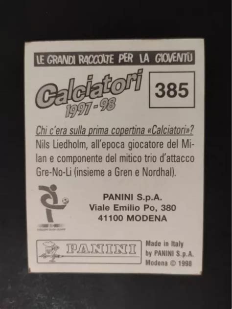 Figurina Calciatori Panini Balbo Caricatura N Nuova Con