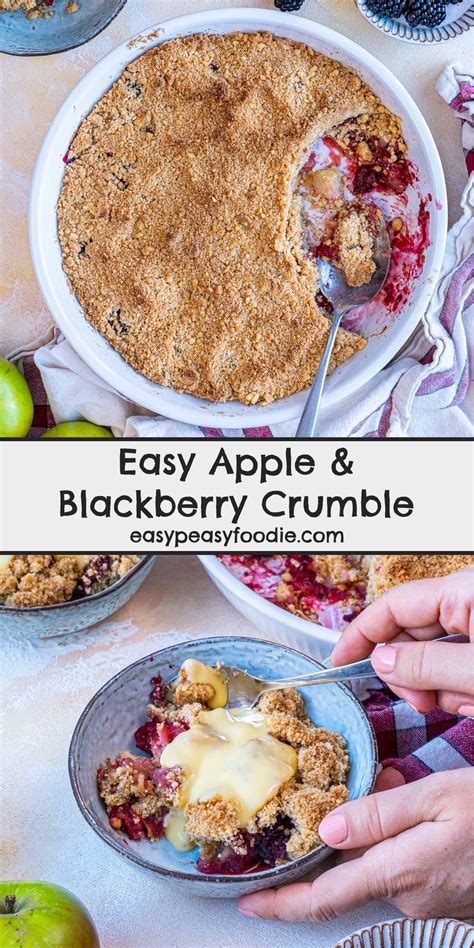 Easy Apple And Blackberry Crumble Easy Peasy Foodie