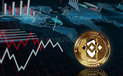 Binance Bnb Stablecoin Cryptocurrency Dored Coin 3d Ilustración