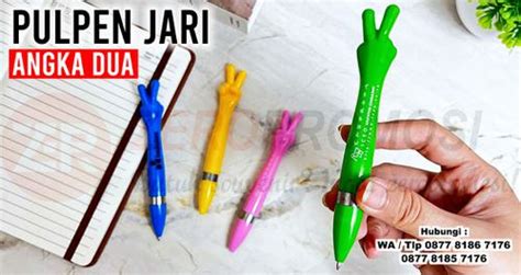 Jual Souvenir Pulpen Plastik Model Jari