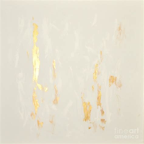 Gold Abstract Painting Painting by Edit Voros - Pixels