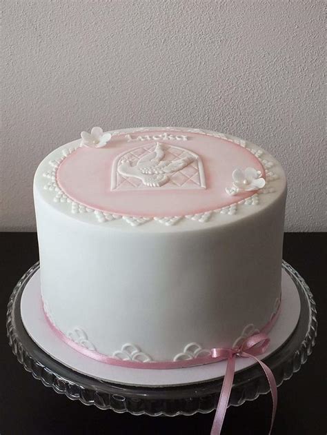 Communion Cake For Girl Decorated Cake By Janeta CakesDecor