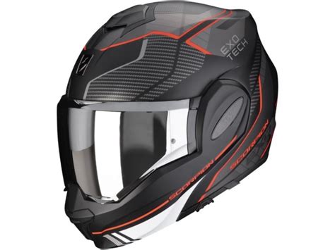 Prilba Scorpion Exo Tech Evo Animo Matt Black Red Motomix