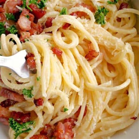 Bacon Carbonara No Cream My Gorgeous Recipes