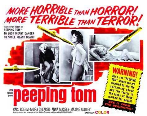 Peeping Tom Film Poster US Release Pamela Green