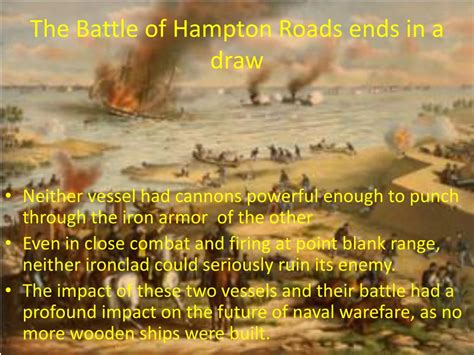 Ppt Battle Of The Ironclads Hampton Roads Virginia March 9 1862 The