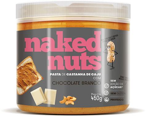 Pasta De Castanha De Caju Chocolate Branco Naked Nuts 450g Enblu