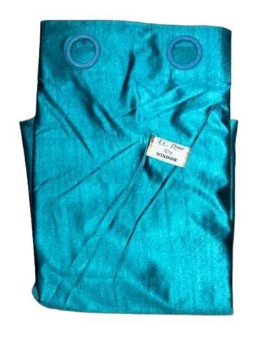 Polyester Loop Blue Plain Window Curtain Size 6x3 Feet At Rs 170