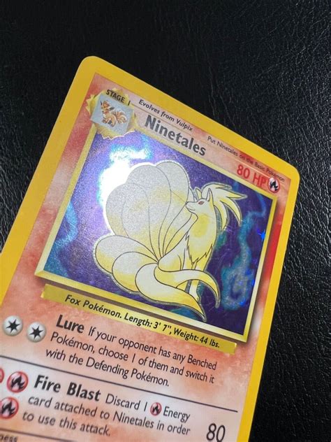 Pokemon WOTC 1999 Base Set Ninetales Rare Holo Vintage Pokemon Card EBay