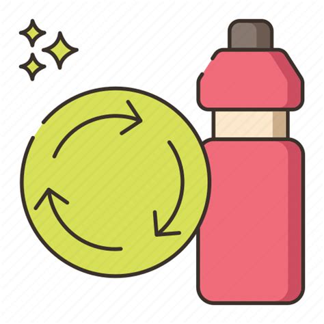 Biodegradable Water Bottle Icon