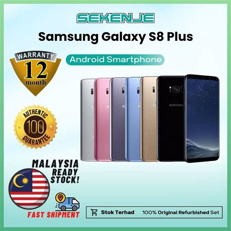 Samsung Galaxy S8 Plus 64gb 4gb Ram 100 Original Refurbished Set Shopee Malaysia