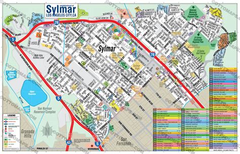 Sylmar Map, Los Angeles, CA – Otto Maps