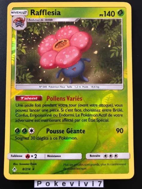 Carte Pokemon Rafflesia Holo Reverse Soleil Et Lune Sl Fr