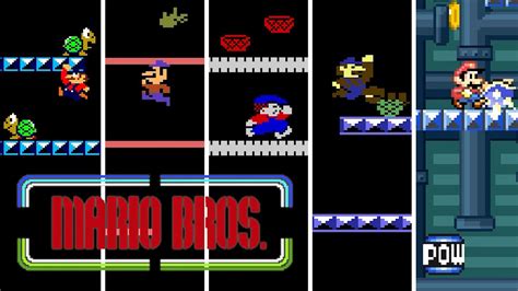 Mario Bros Versions Comparison Arcade Nes Atari 2600 5200 C64