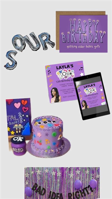 Olivia Rodrigo themed birthday idea💜#OliviaRodrigo | Birthday party ...