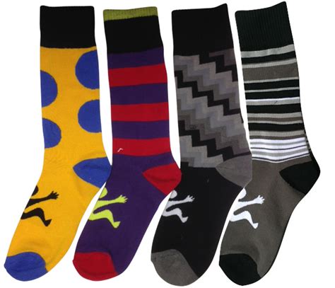 Mens 4 Pack Fancy Socks Clazic