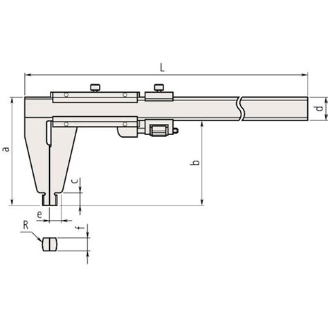 Mitutoyo Jauge Coulisse D Atelier Avec R Glage Fin Mm