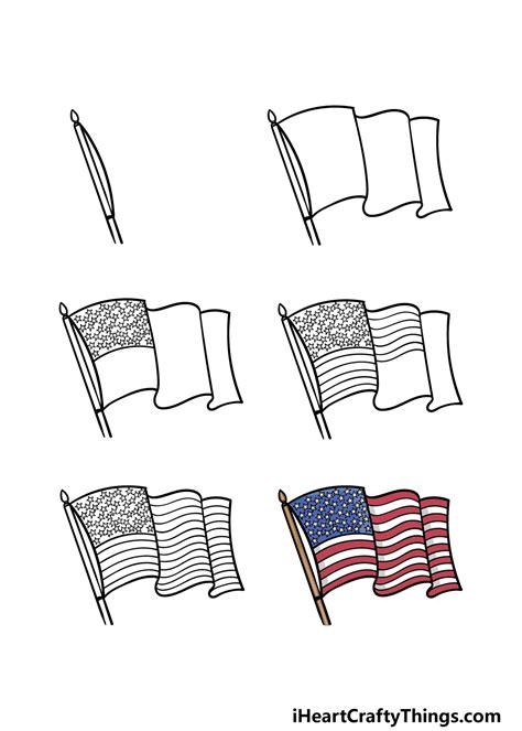 How To Draw A Wavy Flag