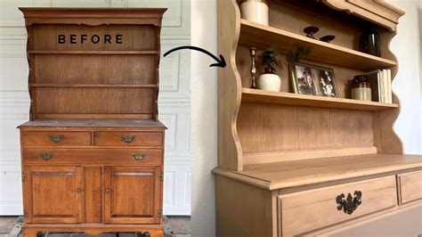 OLD HUTCH TO MODERN FURNITURE MAKEOVER BEFORE AND AFTER YouTube