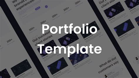 Portfolio / Project Website Template | BuiltByBit (MC-Market)