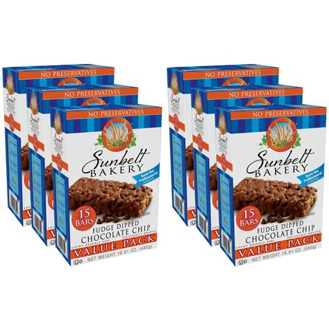 Sunbelt Bakery Fudge Dipped Chocolate Chip Chewy Granola Bars Value