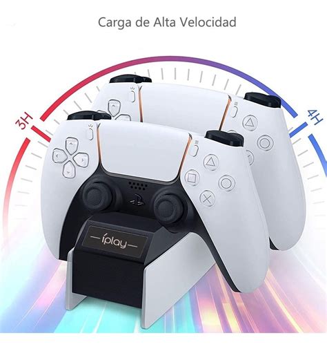 Ps5 Controlador Cargador Carga Rápida Dual Usb Soporte Dock Meses