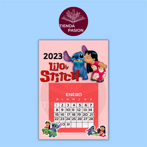 Calendario Lilo y Stitch Tienda Pasión