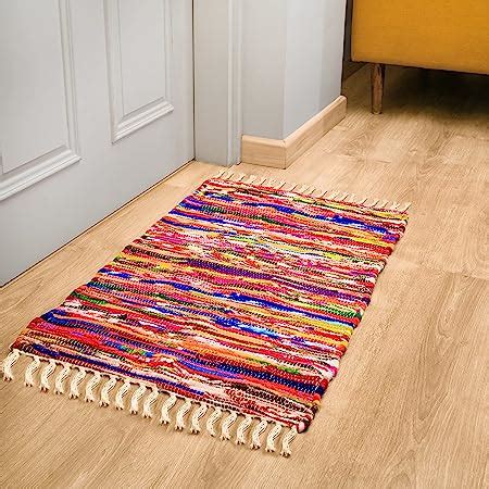 RAJRANG BRINGING RAJASTHAN TO YOU Reversible Polar Chindi Rugs 50 X