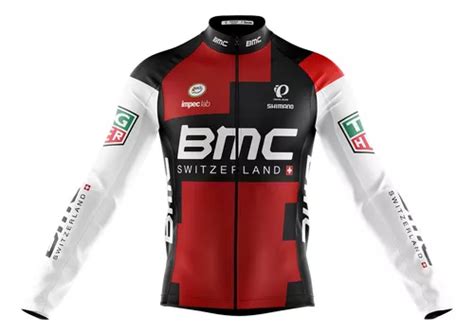 Camisa Ciclismo Manga Longa Bmc Bike Ziper Total Dry Fit Mtb Frete Gr Tis