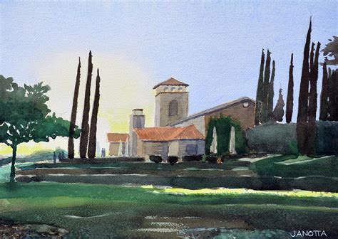 Lorimar Winery Painting by Danny Janotta - Fine Art America