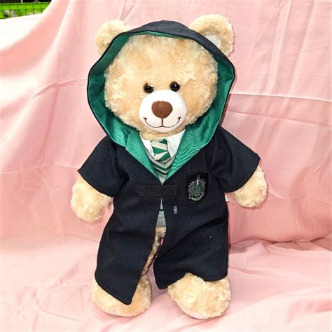 Nwot Build A Bear Harry Potter Slytherin House Draco Malfoy Bear Plush