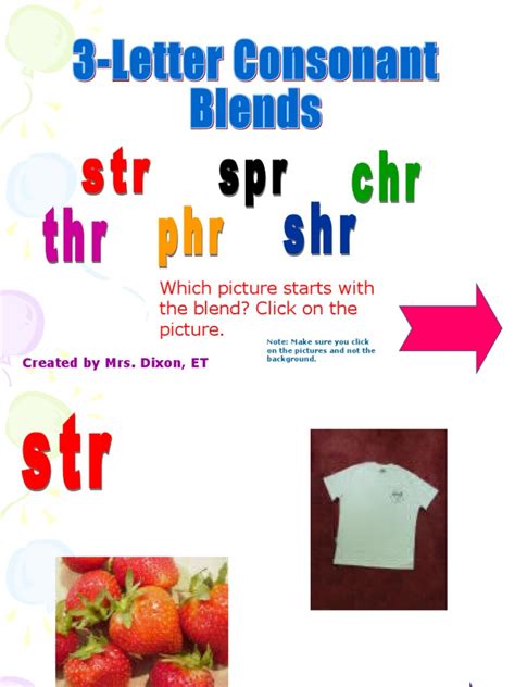 3 Letter Consonant Blends Pdf