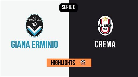 HIGHLIGHTS Serie D 15 Giornata 2022 2023 Giana Erminio Crema YouTube