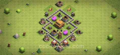 Melhor Layout De Defesa Cv3 Híbrido Coc Clash Of Clans Centro De