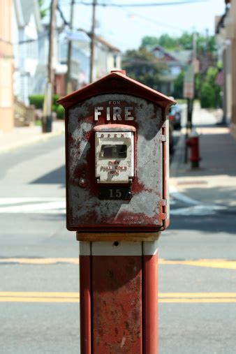 Old Fire Alarm Box Stock Photo - Download Image Now - Accidents and ...