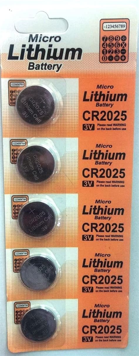 Cr2025 Battery 3v Lithium Coin Cell 5pc Best Price In 2024