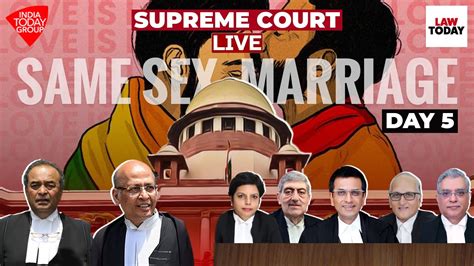 Supreme Court Live Legal Recognition For Same Sex Marriage CJI