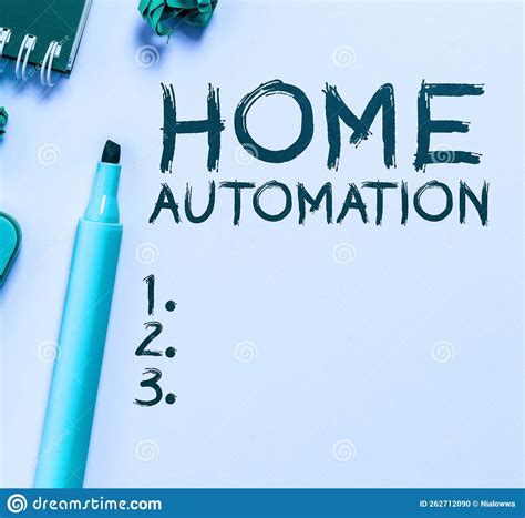 Sign Displaying Home Automation. Business Idea Home Solution that