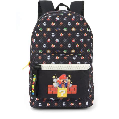 Mochila Super Mario Em Poli Ster Luxcel Pt Un Escolar Kalunga