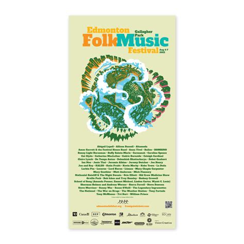 Edmonton Folk Music Festival 2022 Poster