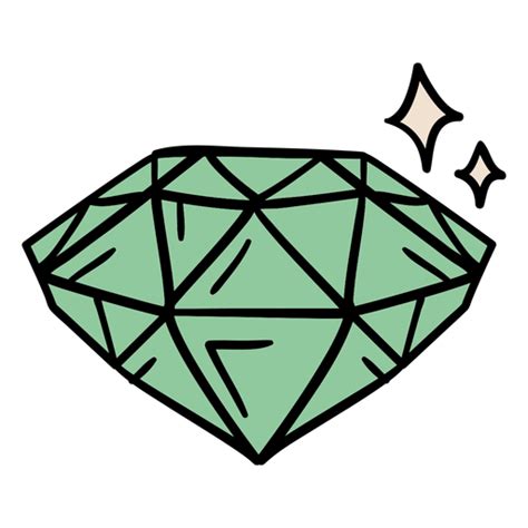 Design Png E Svg De Diamante Brilhante Desenhado à Mão Para Camisetas