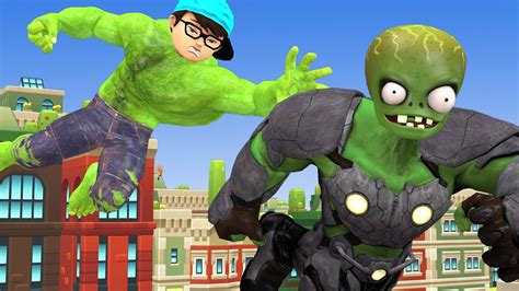 Good Nick Transform NickHulk Hero Protect Tani Vs Giant Zombie Scary