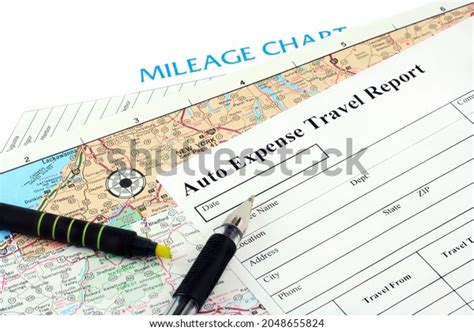 mileage report  top map mileage stock photo  shutterstock