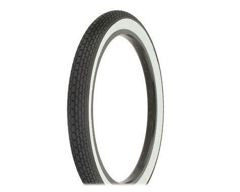 Bike Tire 20 X 2 125 Black White Side Wall HF 120A