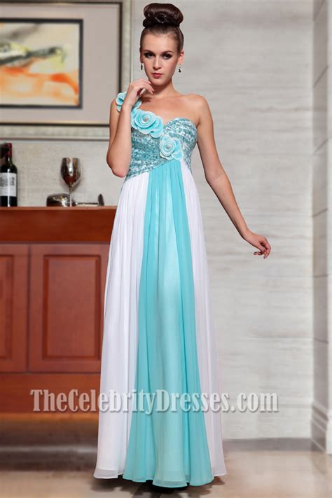 White Prom Dress One Shoulder