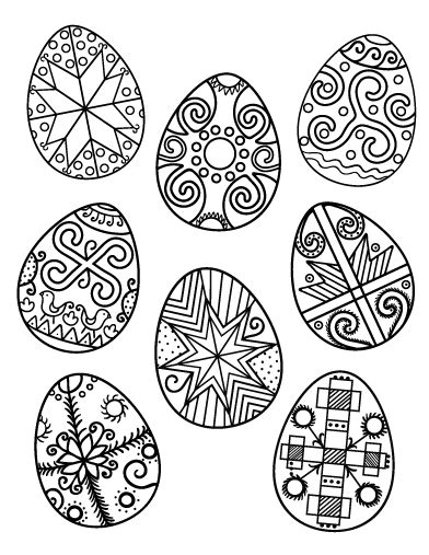 Free Ukrainian Easter Egg Coloring Page Coloring Home