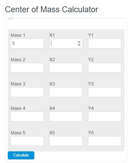 Center Of Mass Calculator X Y Coordinates Calculator Academy