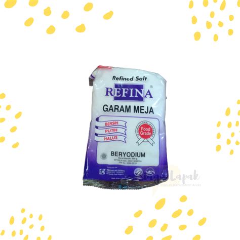 Garam Meja Refina Beryodium Murni Halus 250gr Lazada Indonesia