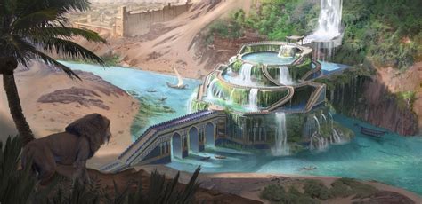 ArtStation - Hanging Gardens of Babylon, Jonas Hassibi Fantasy City ...