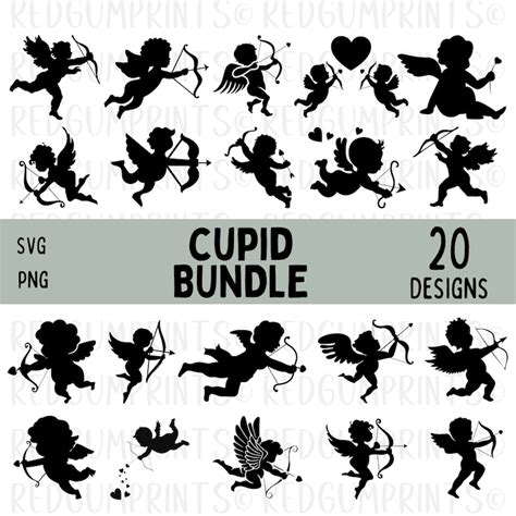 Cupid Svg Bundle Cupid Svg Valentine Svg Angel Svg Love Etsy